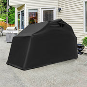 Outdoor Motorcycle Shelter Waterproof Motorbike Storage Tent with Cover-Black-Carports-DECOROLALA