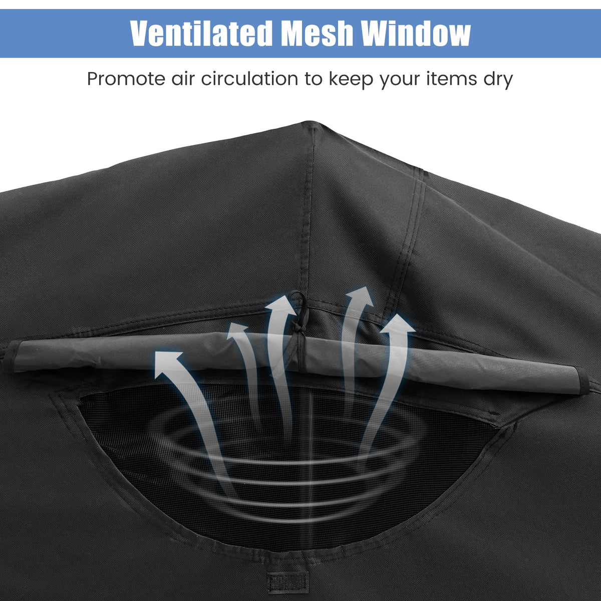 Outdoor Motorcycle Shelter Waterproof Motorbike Storage Tent with Cover-Black-Carports-DECOROLALA