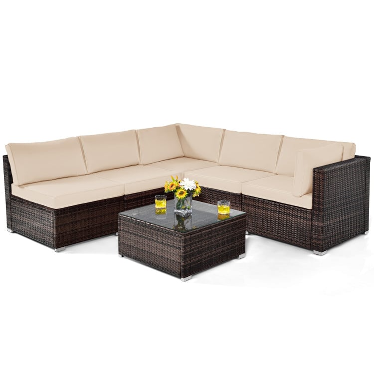 Outdoor Oasis Ultimate Combo: All-Weather Rattan Seating Set with Hardtop Gazebo Shelter-Patio Furniture Sets-DECOROLALA