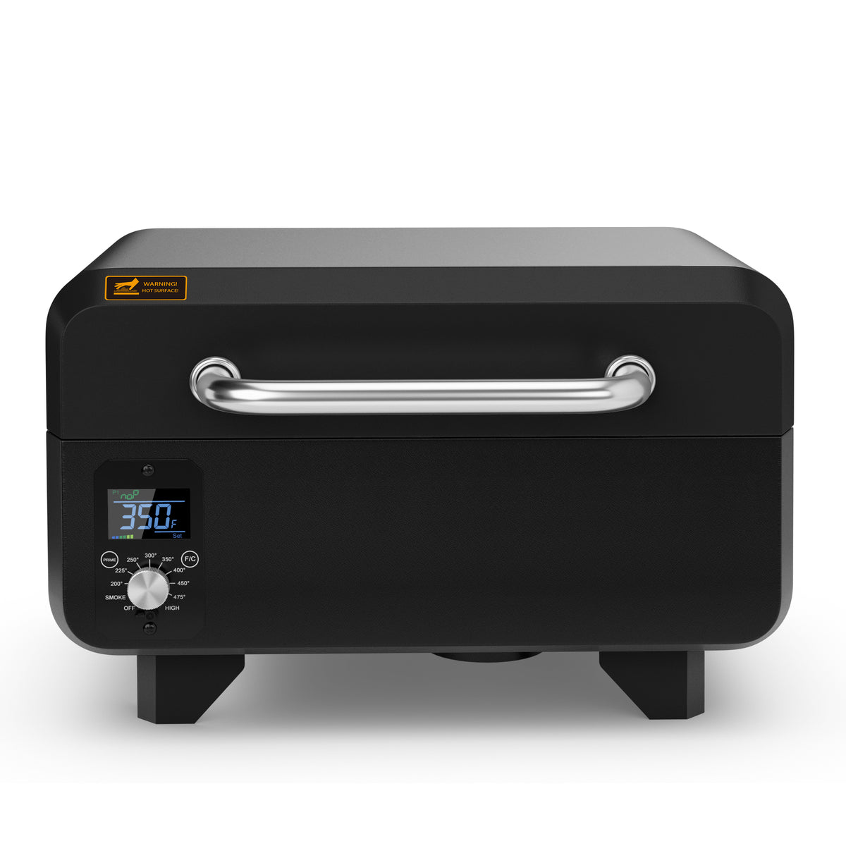 Outdoor Portable Tabletop Pellet Grill and Smoker with Digital Control System for BBQ-Black-Outdoor Grills-DECOROLALA