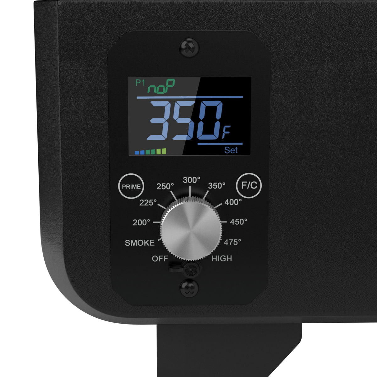 Outdoor Portable Tabletop Pellet Grill and Smoker with Digital Control System for BBQ-Black-Outdoor Grills-DECOROLALA
