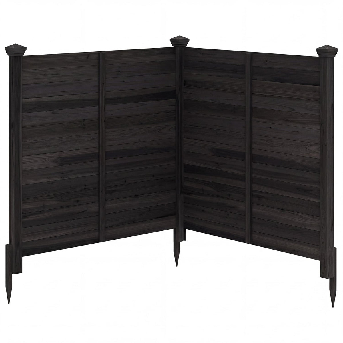 Outdoor Privacy Air Conditioner Fence for Outside and Backyard-Black-Outdoor Privacy Screens-DECOROLALA