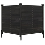 Outdoor Privacy Air Conditioner Fence for Outside and Backyard-Black-Outdoor Privacy Screens-DECOROLALA