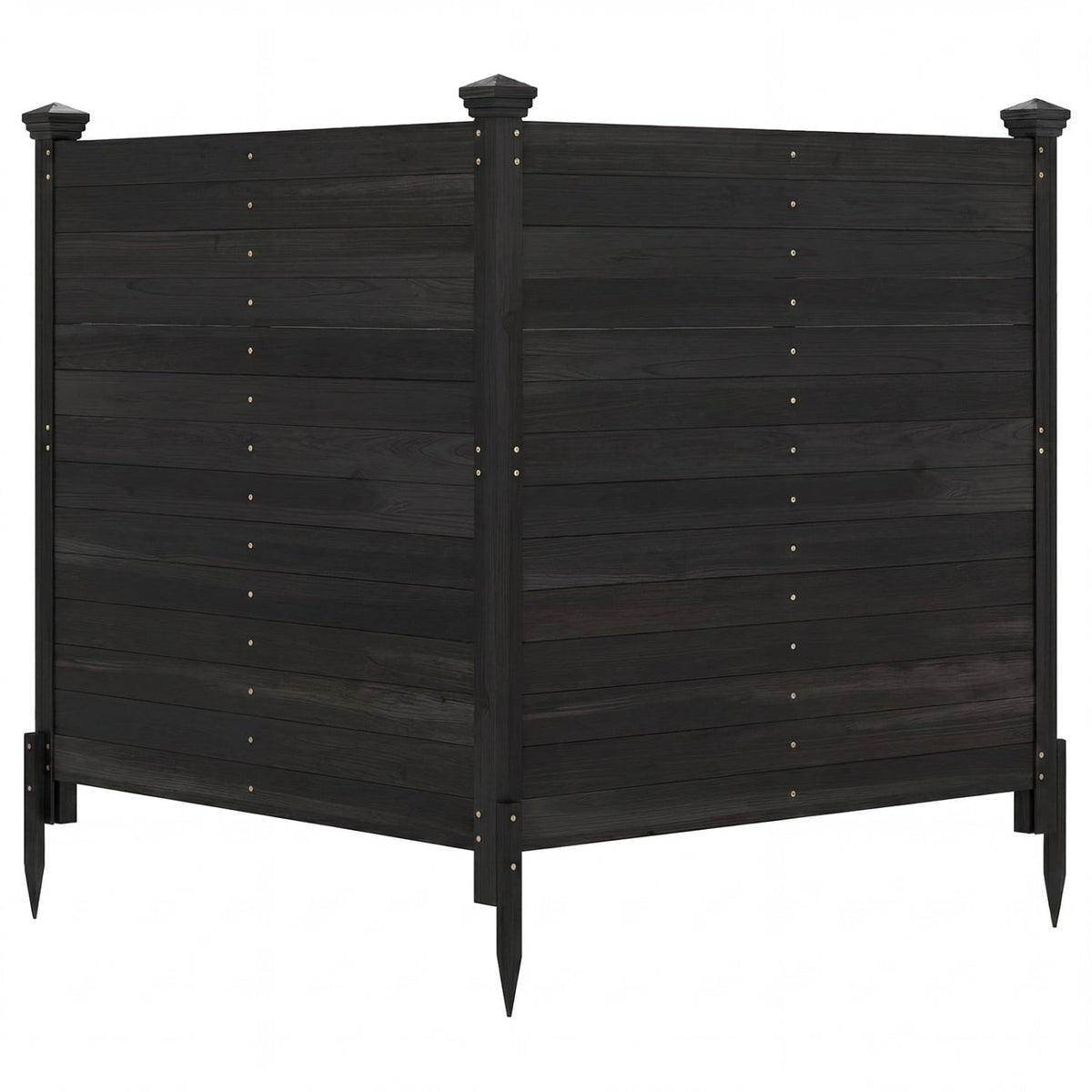 Outdoor Privacy Air Conditioner Fence for Outside and Backyard-Black-Outdoor Privacy Screens-DECOROLALA