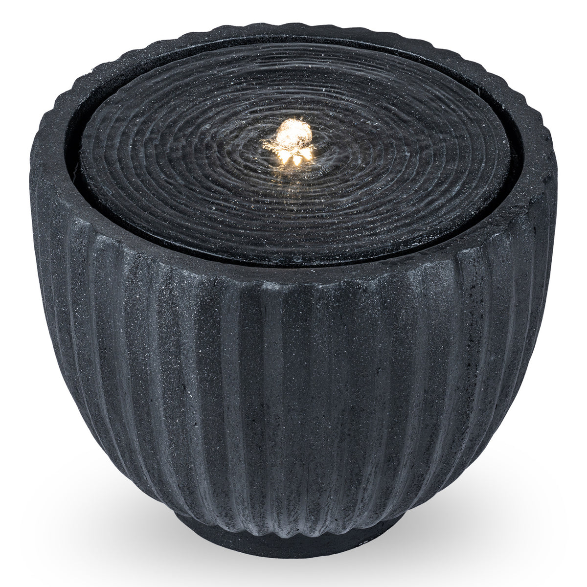 Outdoor Round Sphere Water Fountain with Pump for Garden-Outdoor Water Fountains-DECOROLALA