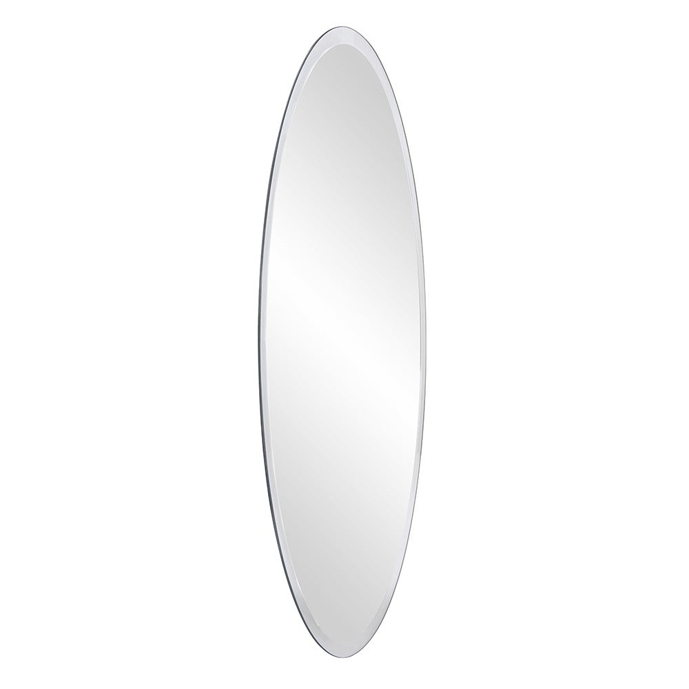 Oval Shaped Frameless Mirror-Mirrors-DECOROLALA