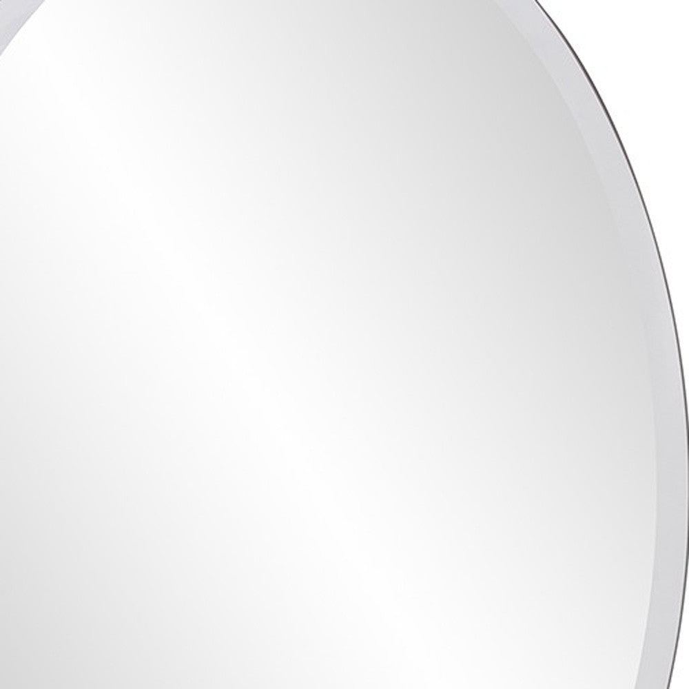 Oval Shaped Frameless Mirror-Mirrors-DECOROLALA