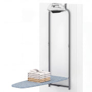 Over the Door Hanging Ironing Board - Foldable Metal Black-Dryers-DECOROLALA