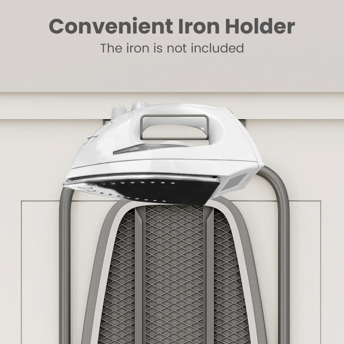 Over-the-Door Hanging Ironing Board - Gray Space-Saving Metal-Dryers-DECOROLALA