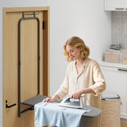 Over the Door Ironing Board - Foldable Metal Hanging Board Gray-Dryers-DECOROLALA