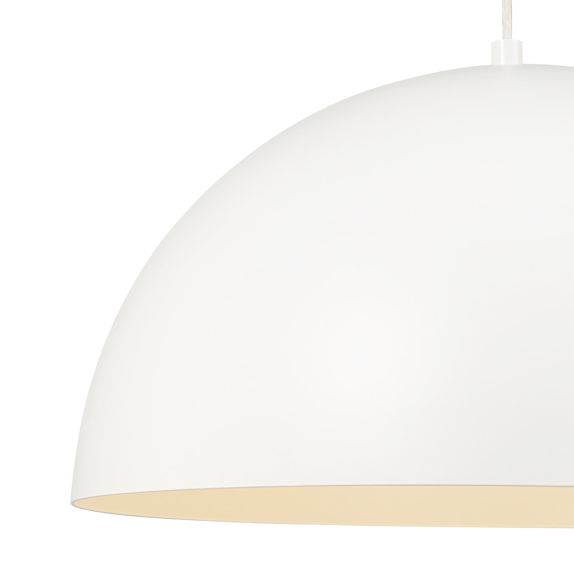 Ozona 27.5" 1-Light Chandelier Matte Off-White-Ceiling Fixture-DECOROLALA