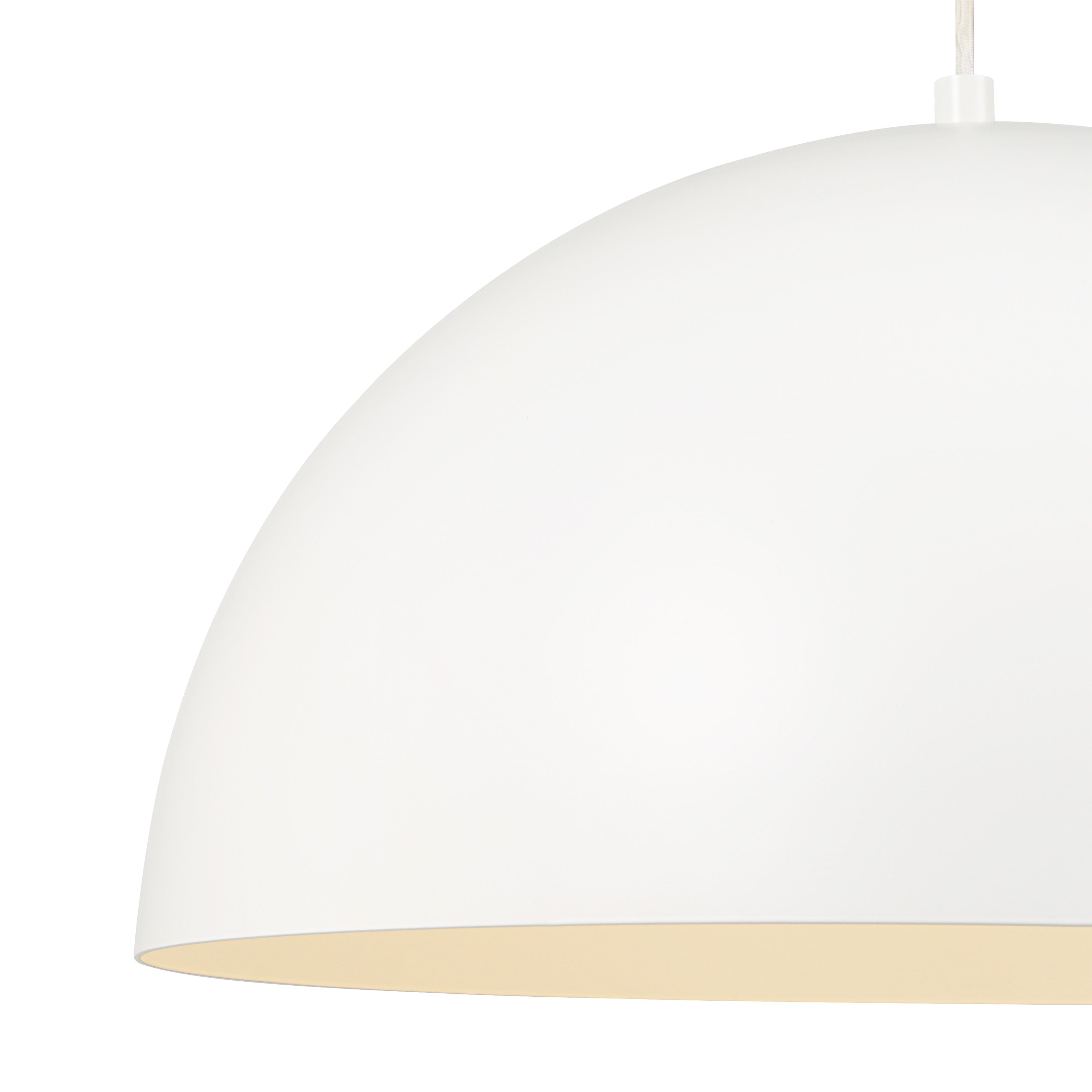 Ozona 27.5" 1-Light Chandelier Matte Off-White-Ceiling Fixture-DECOROLALA