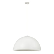Ozona 27.5" 1-Light Chandelier Matte Off-White-Ceiling Fixture-DECOROLALA