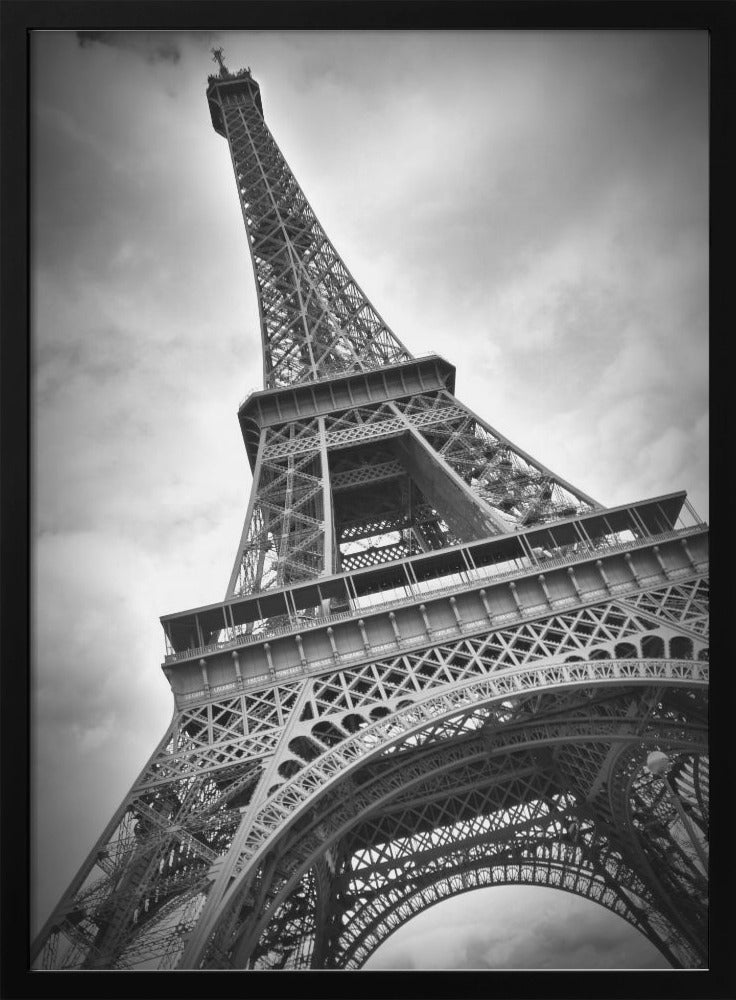 PARIS Eiffel Tower Black & White Canvas Art-Canvas Print-DECOROLALA