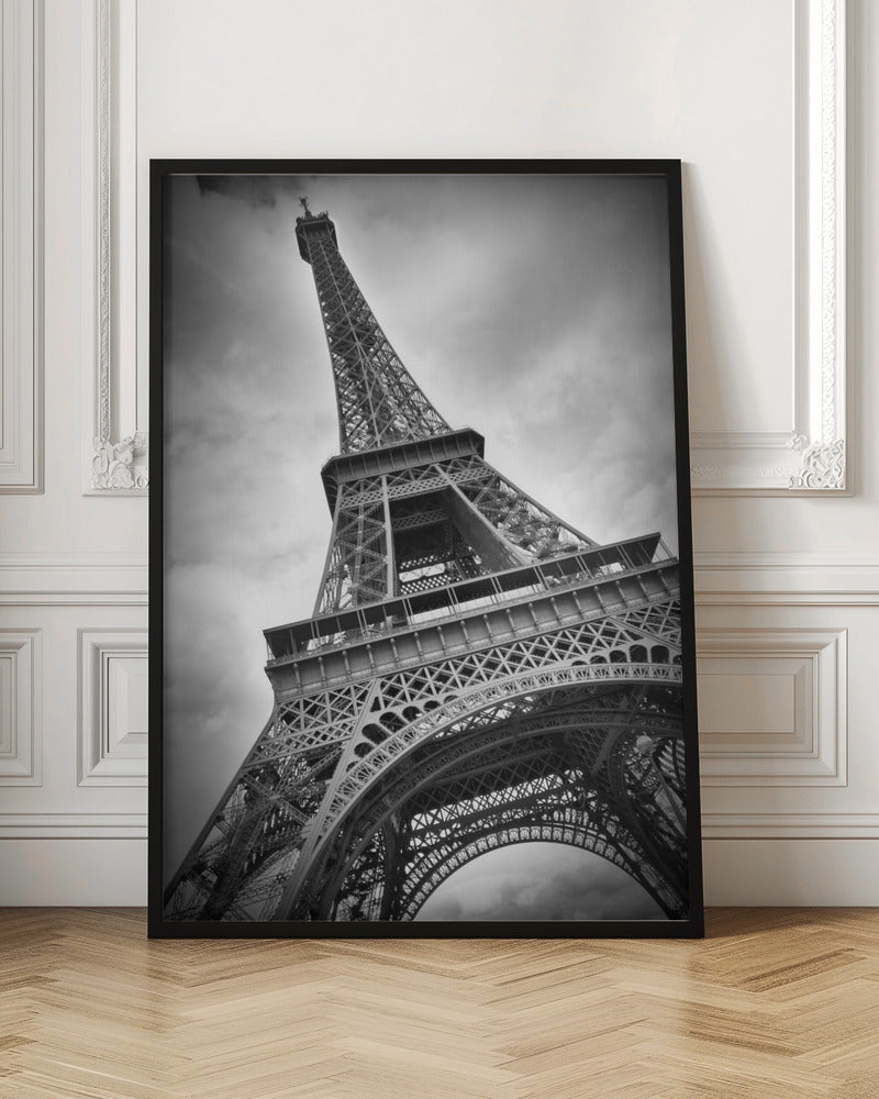 PARIS Eiffel Tower Black & White Canvas Art-Canvas Print-DECOROLALA