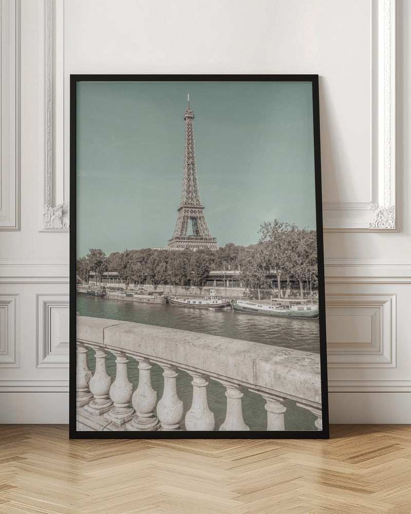 PARIS Eiffel Tower & River Seine Wall Art-canvas-DECOROLALA