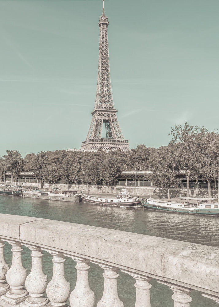 PARIS Eiffel Tower & River Seine Wall Art-canvas-DECOROLALA