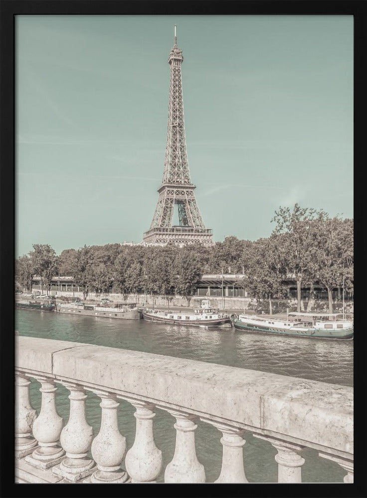 PARIS Eiffel Tower; River Seine-canvas-DECOROLALA
