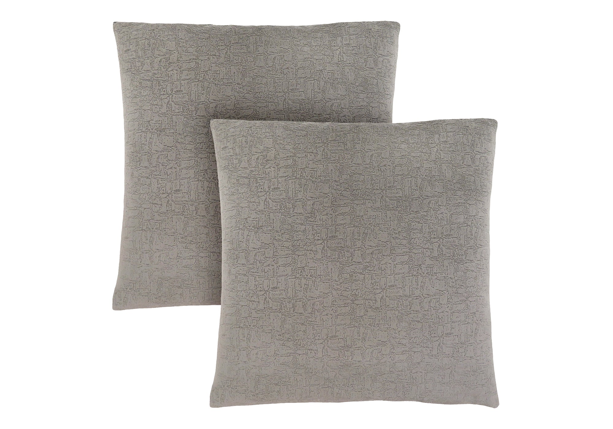 PILLOW - 18"X 18" / GREY MOSAIC VELVET / 2PCS-Pillow-DECOROLALA