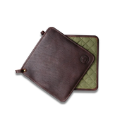 WITLOFT | Potholder Set of 2pcs Leather - Dark Brown-0