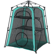 Cat Tent, 3-Tier Portable Pet Tent for Indoor Outdoor, Cat House with Multi-Door, Carry Bag, Breathable Mesh