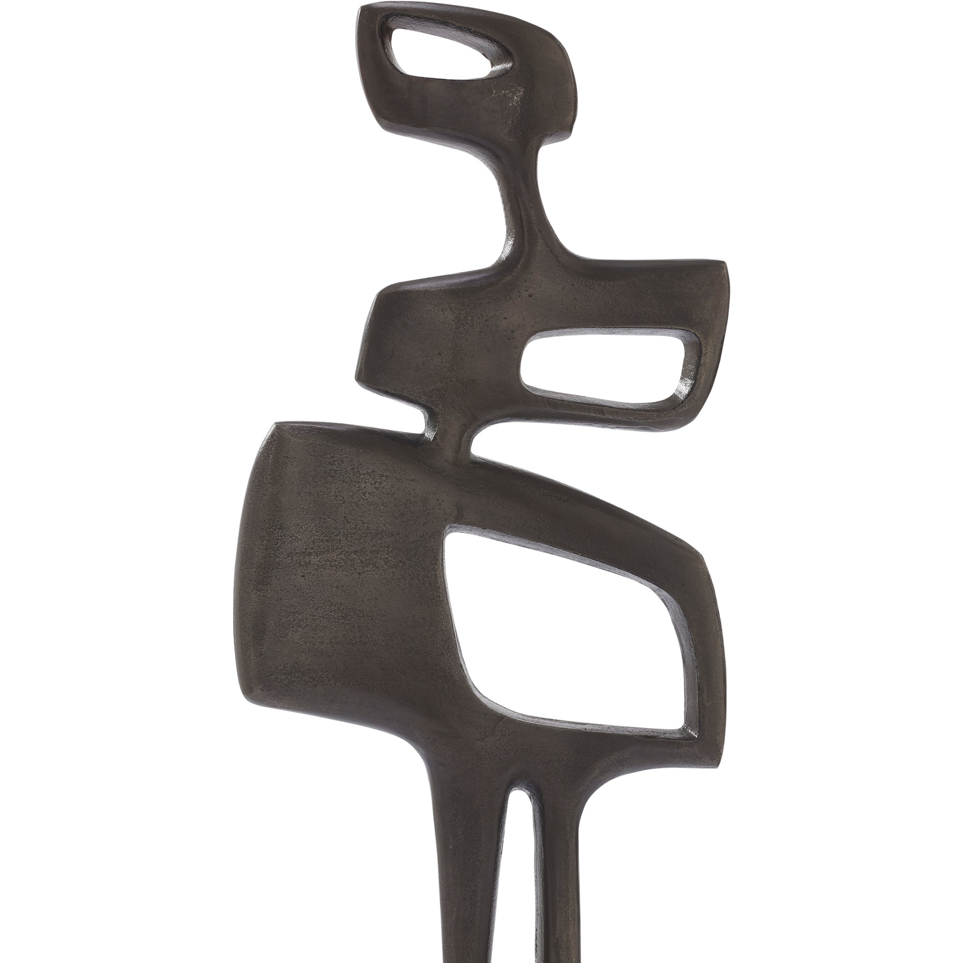 Pacino Indoor Aluminum Statue, Antique Nickel-Statue-DECOROLALA