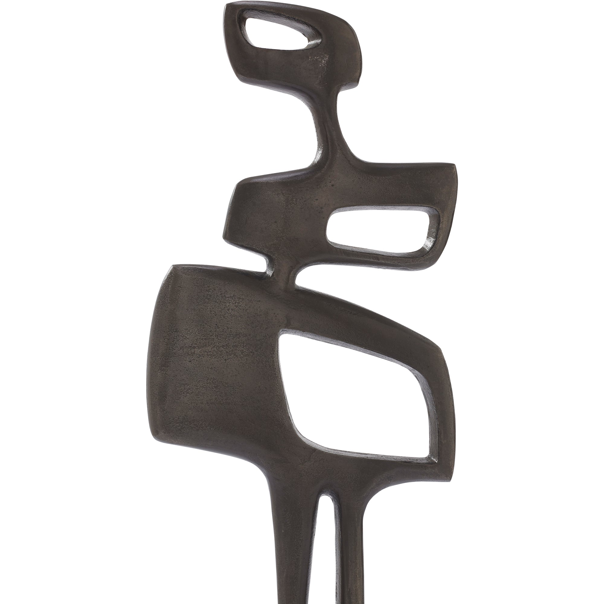 Pacino Indoor Aluminum Statue, Antique Nickel-Statue-DECOROLALA