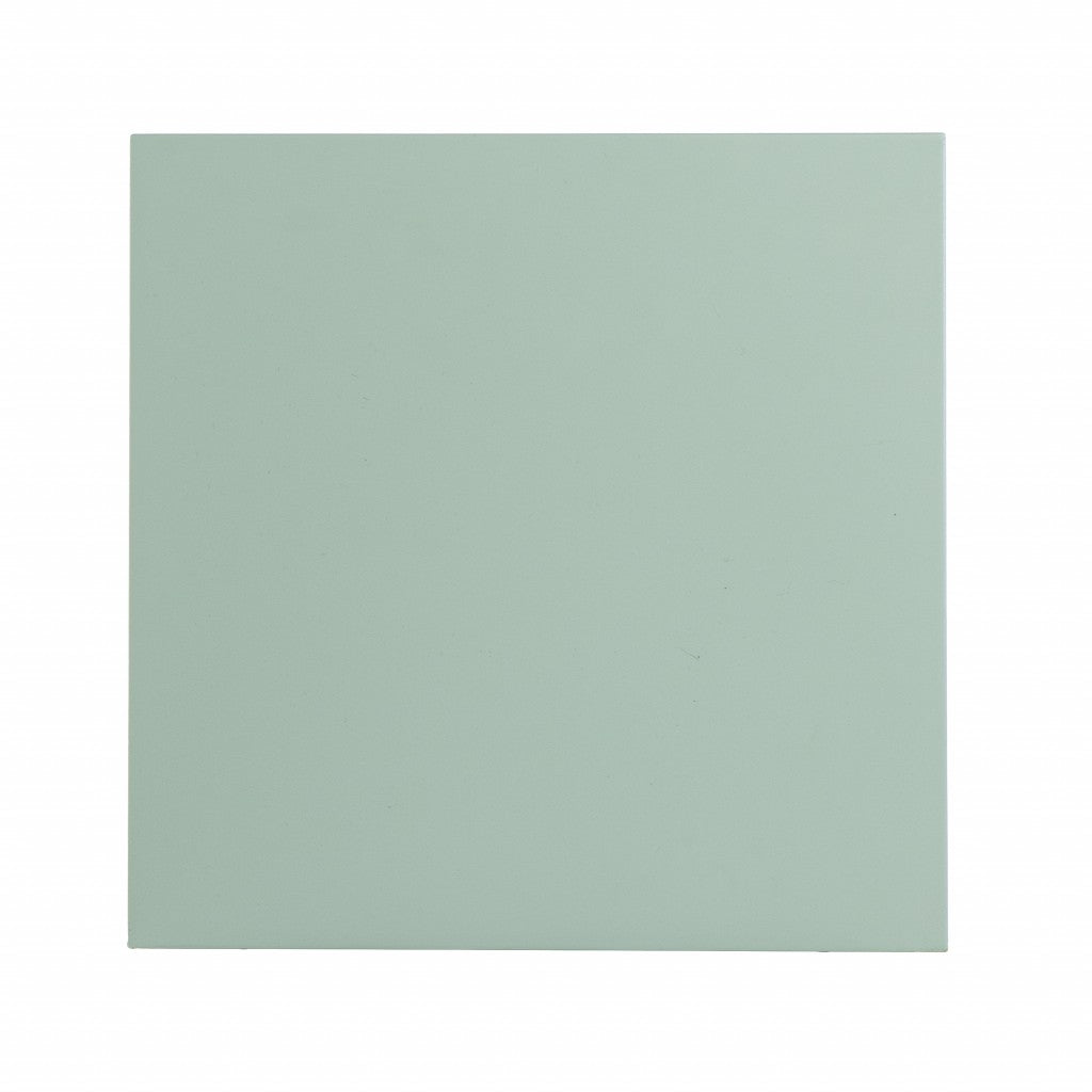 Pale Green Crosshatch Accent Storage Cabinet-Cabinets-DECOROLALA