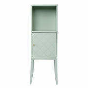 Pale Green Crosshatch Accent Storage Cabinet-Cabinets-DECOROLALA