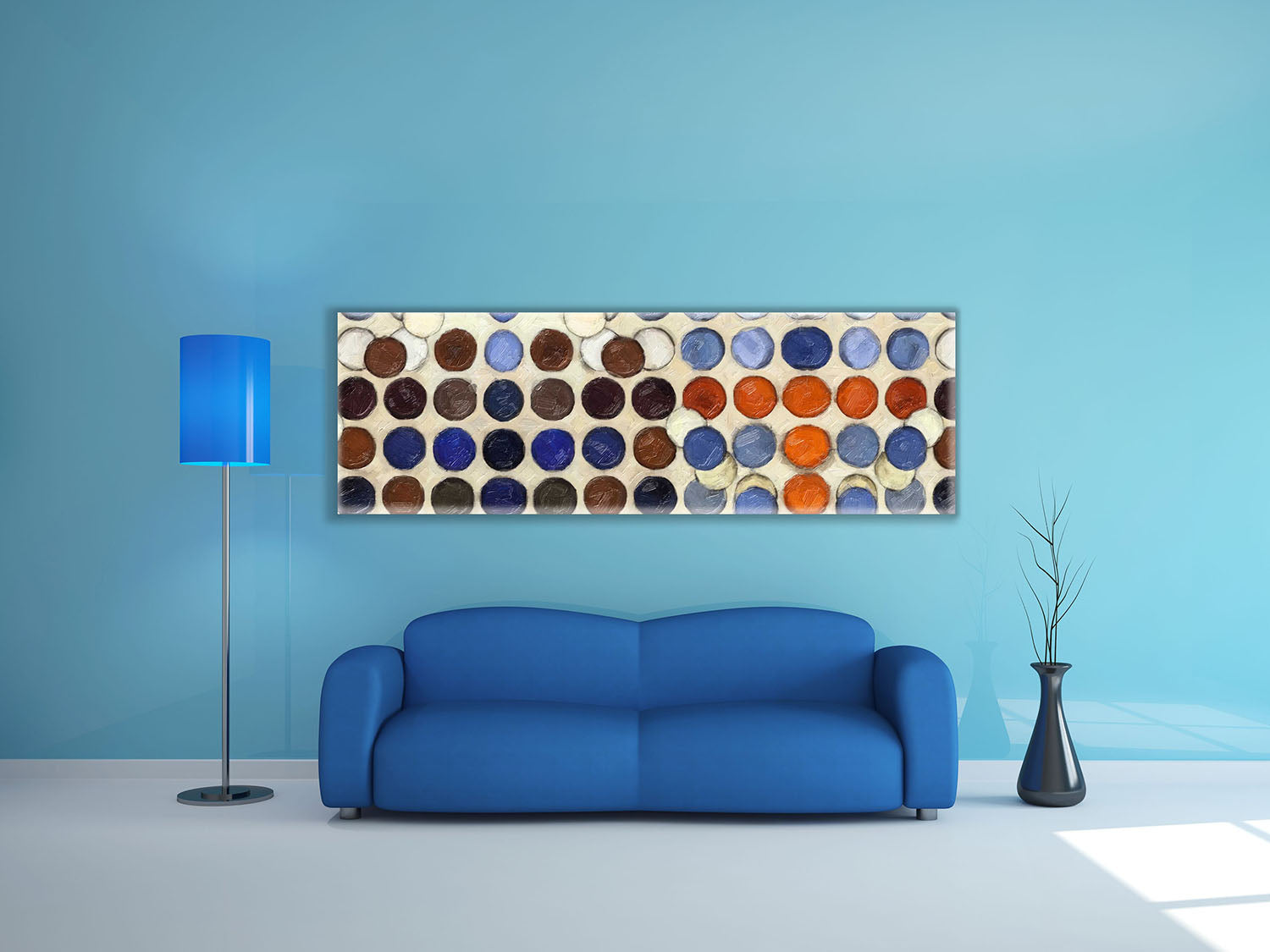 Palette of colors- Modern and abstract art- Large Canvas Wall Decor-RGB varnish-Wall Art-DECOROLALA