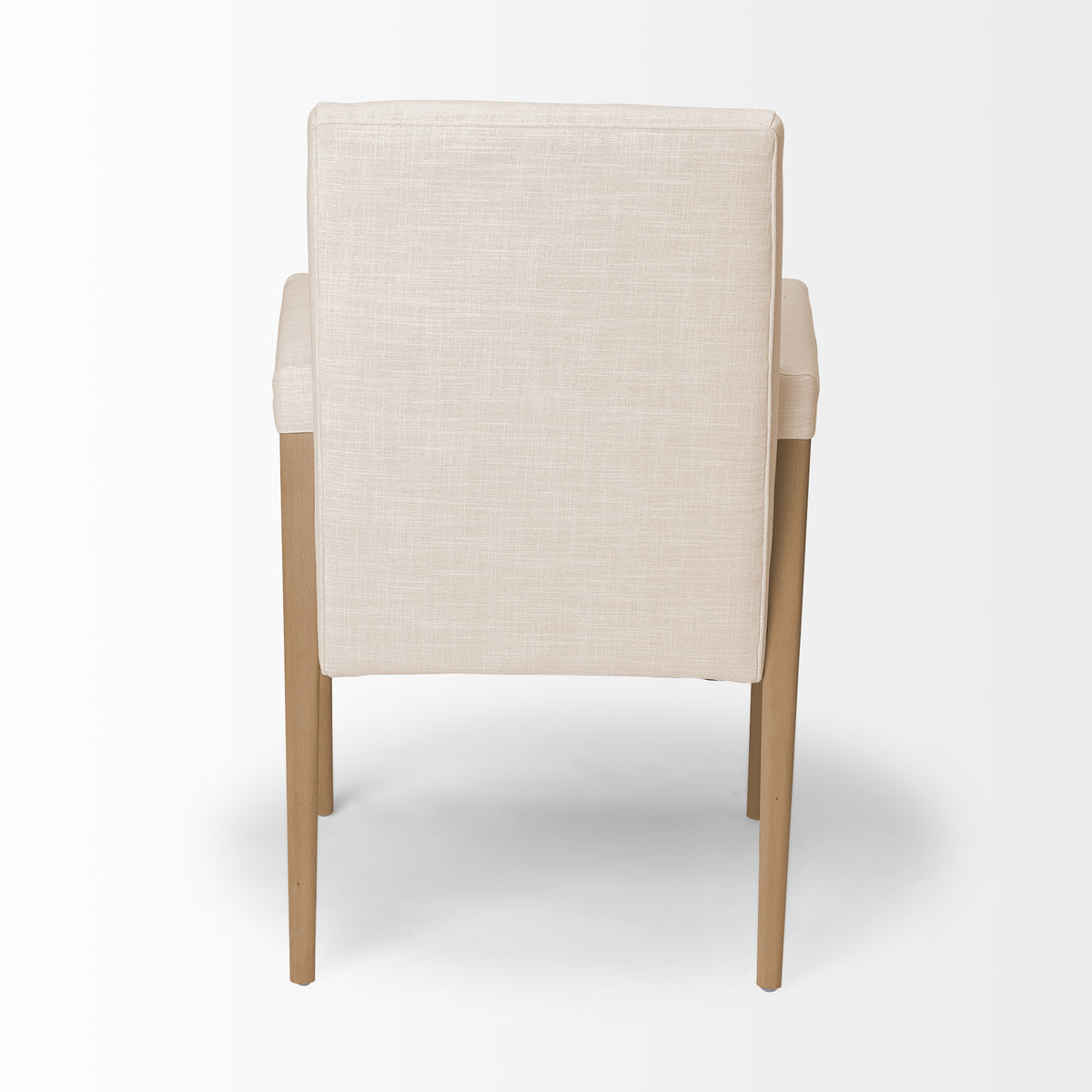 Palisades Curved Back Dining Side Chair | Fabric w/ Brown Wood-Dining Chairs-DECOROLALA