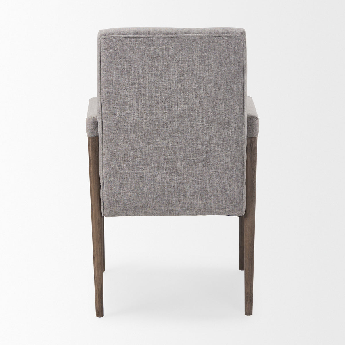 Palisades Curved Back Dining Side Chair | Fabric w/ Brown Wood-Dining Chairs-DECOROLALA