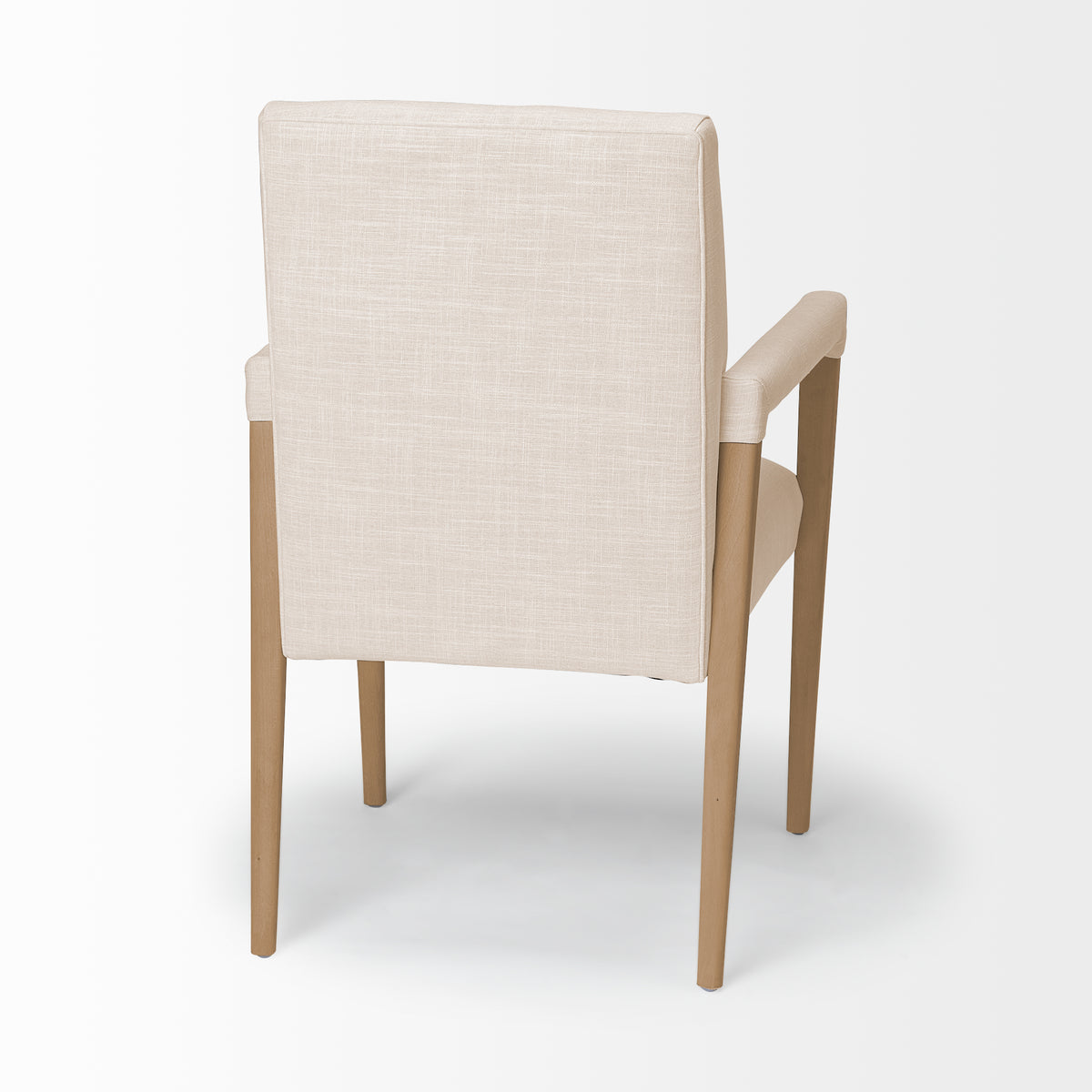 Palisades Curved Back Dining Side Chair | Fabric w/ Brown Wood-Dining Chairs-DECOROLALA