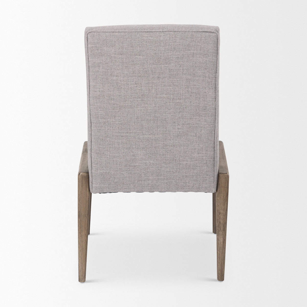 Palisades Curved Back Dining Side Chair | Gray Fabric w/ Solid Wood-Dining Chairs-DECOROLALA