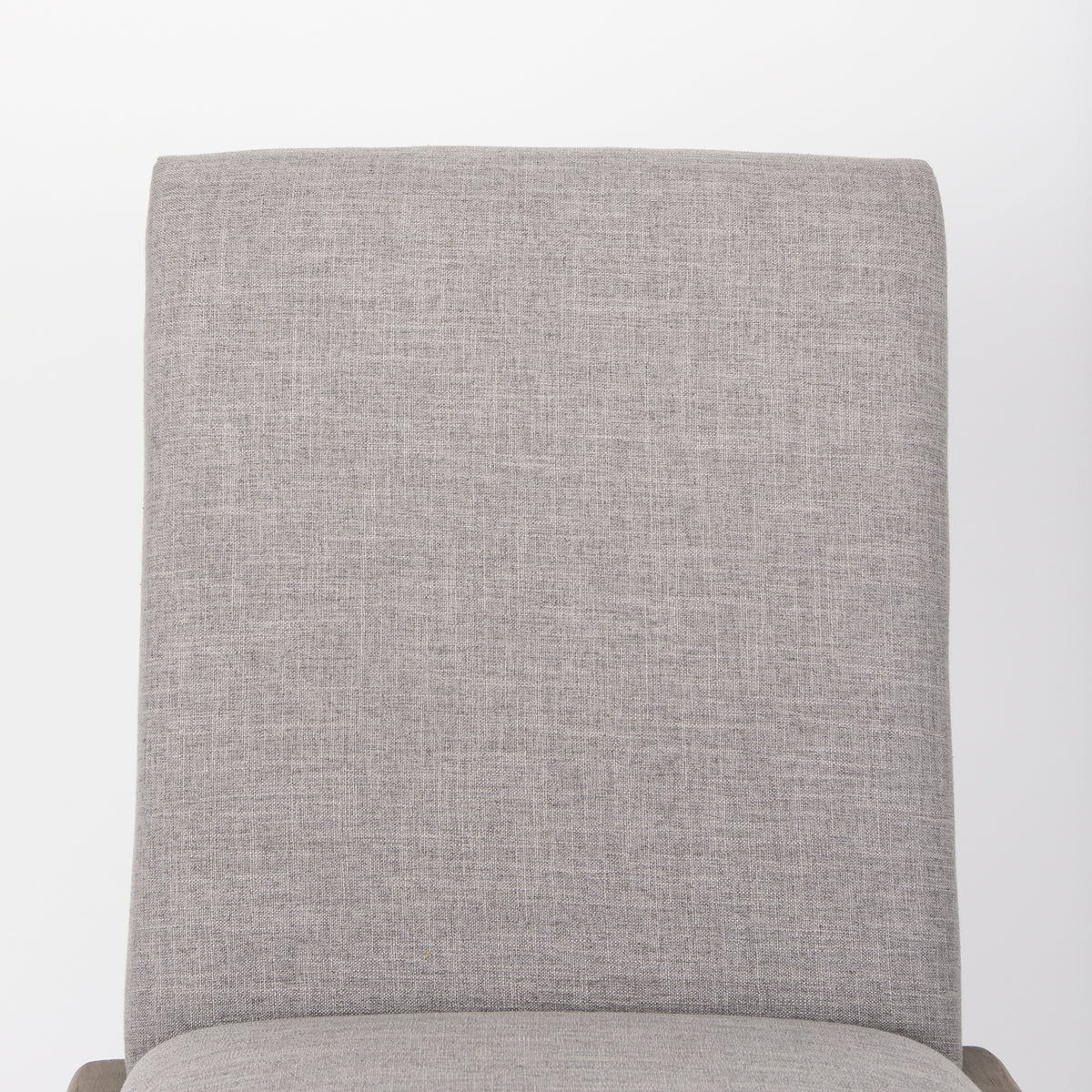 Palisades Curved Back Dining Side Chair | Gray Fabric w/ Solid Wood-Dining Chairs-DECOROLALA