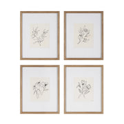 Palmela 16.0" Wide Wall Decor, Printed Artwork (4 Piece Set)-Canvas Prints-DECOROLALA