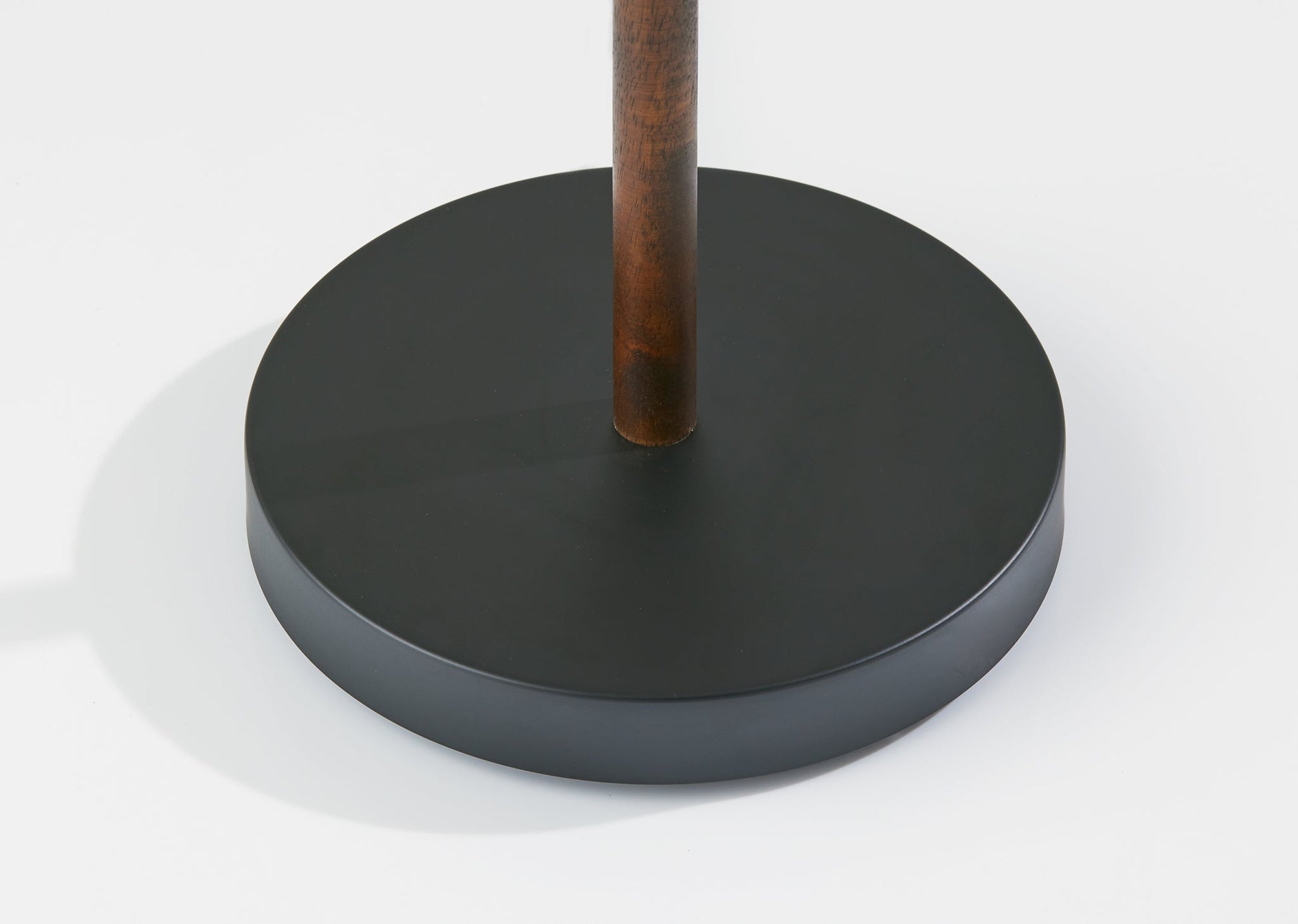 Palmer Floor Lamp - Black Metal & Walnut Wood-Lighting-DECOROLALA