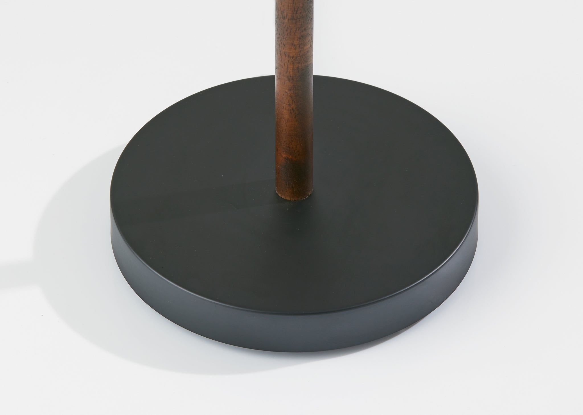 Palmer Floor Lamp - Black Metal & Walnut Wood-Lighting-DECOROLALA
