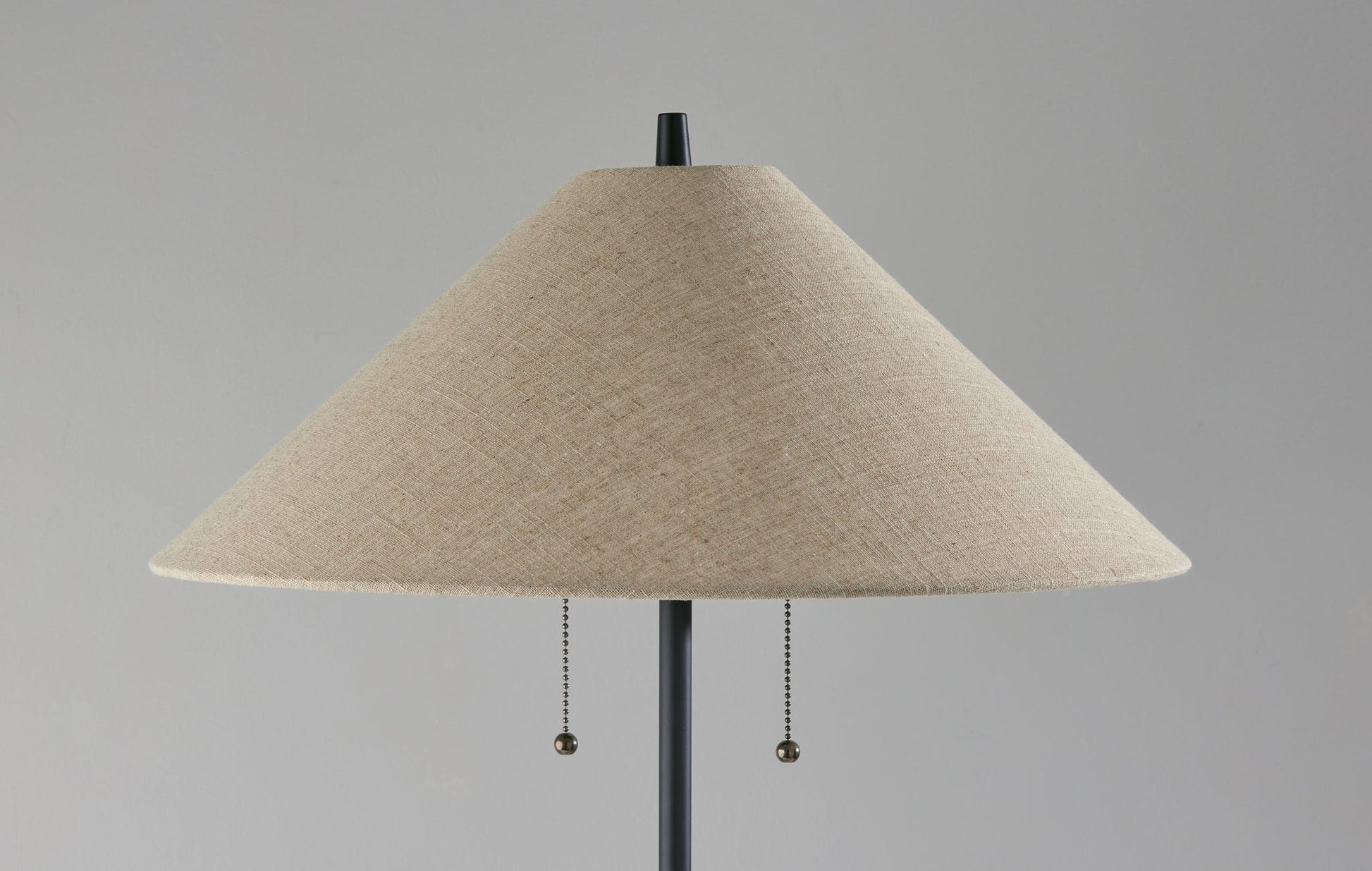 Palmer Floor Lamp - Black Metal & Walnut Wood-Lighting-DECOROLALA