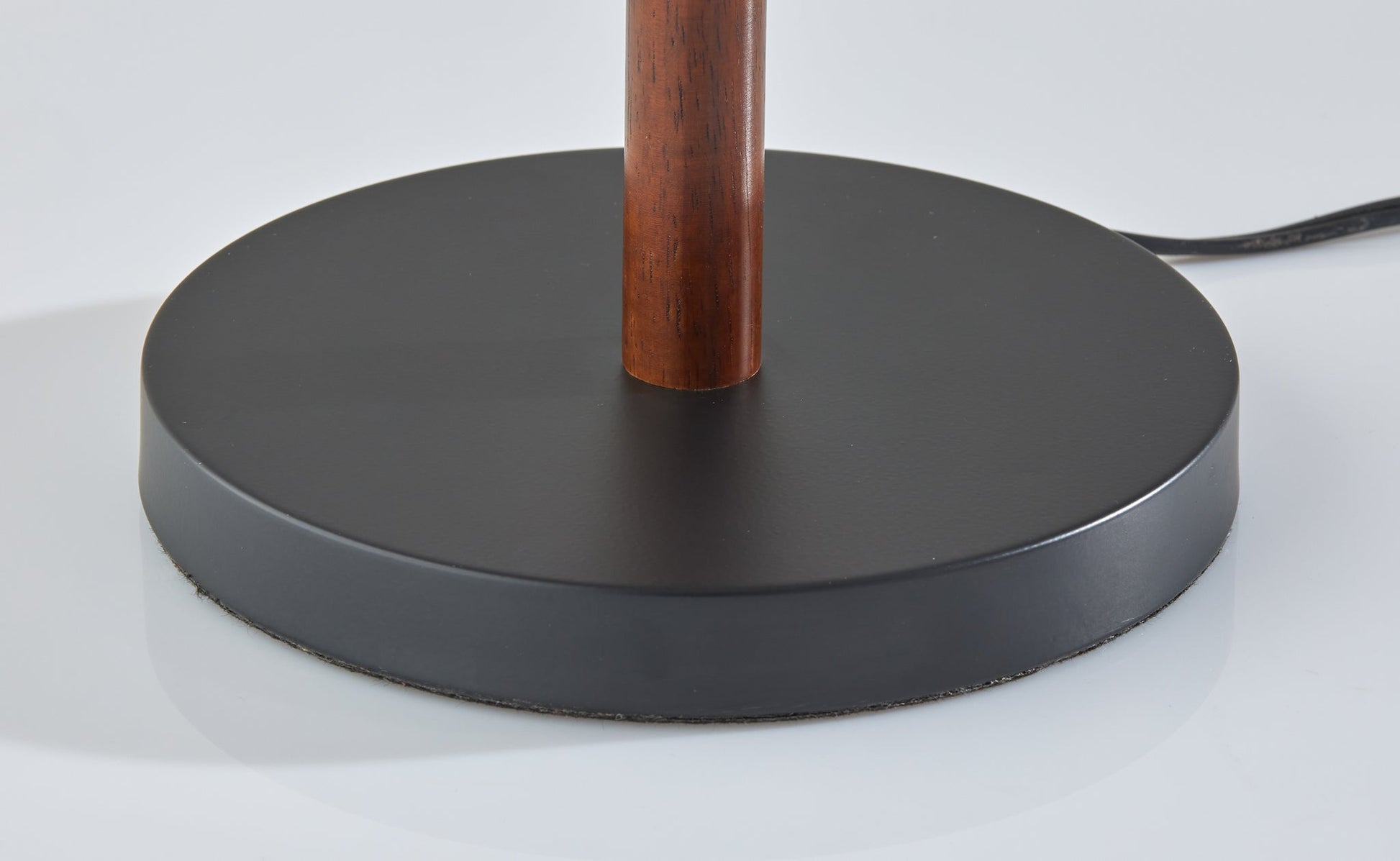 Palmer Table Lamp - Black Metal Walnut Taupe-Lighting-DECOROLALA