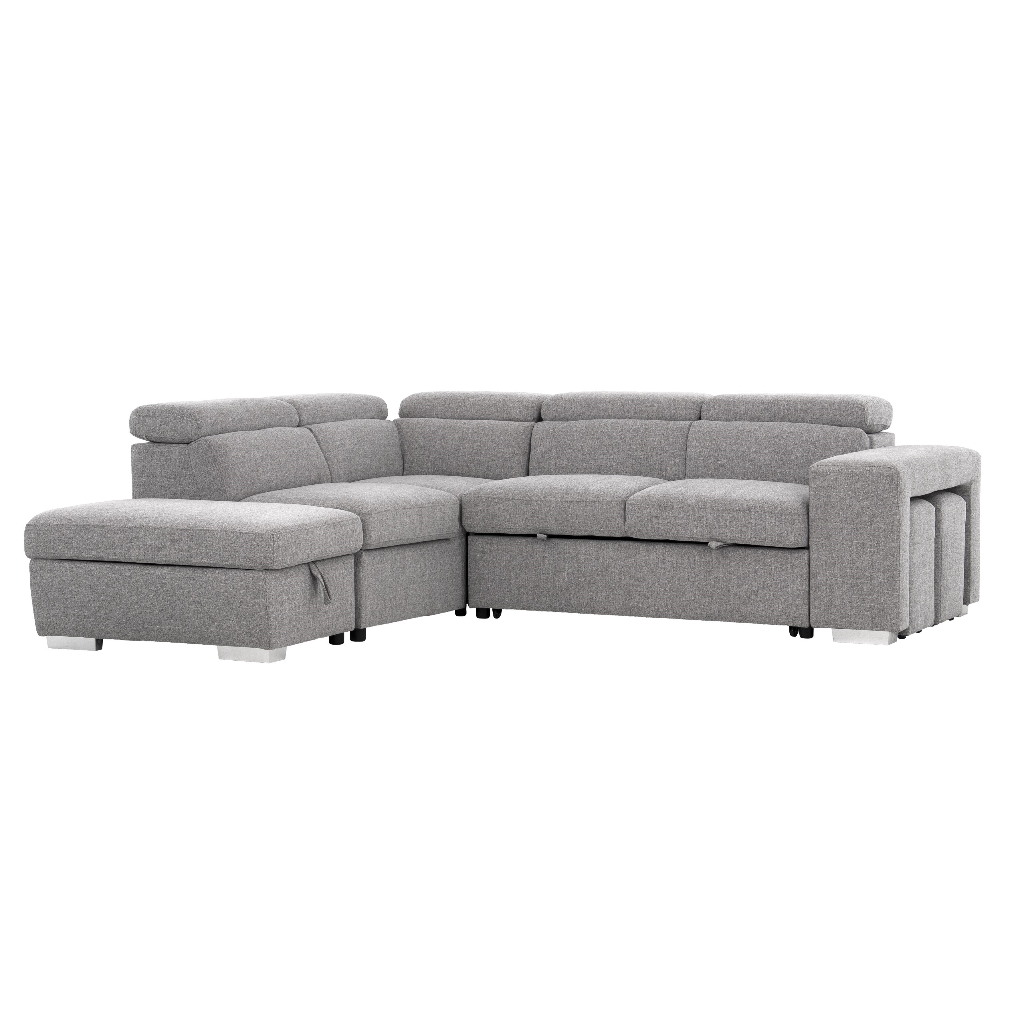 Pamina 105 in. Right Facing Sleeper Sectional-Furniture > Sofas-DECOROLALA