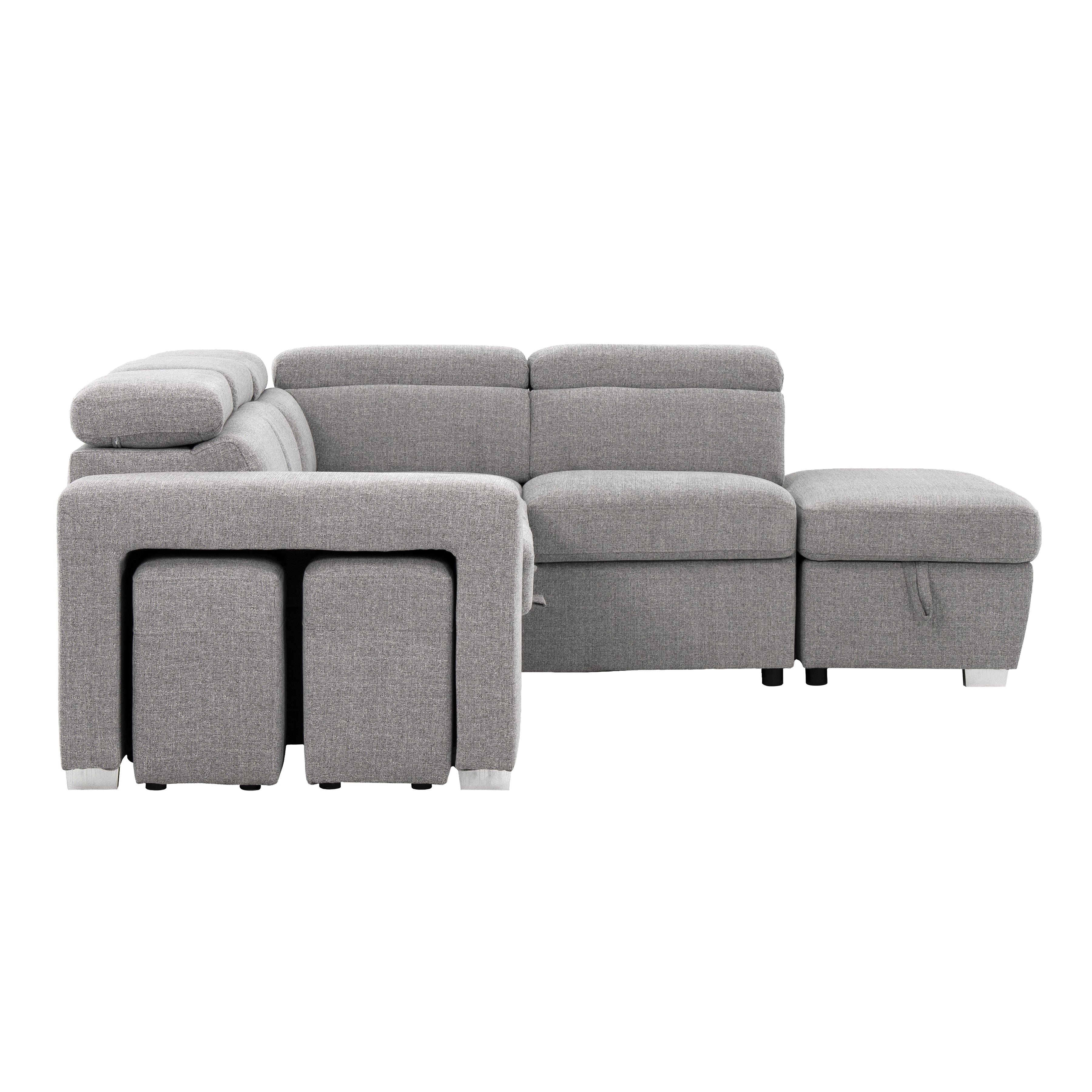 Pamina 105 in. Right Facing Sleeper Sectional-Furniture > Sofas-DECOROLALA
