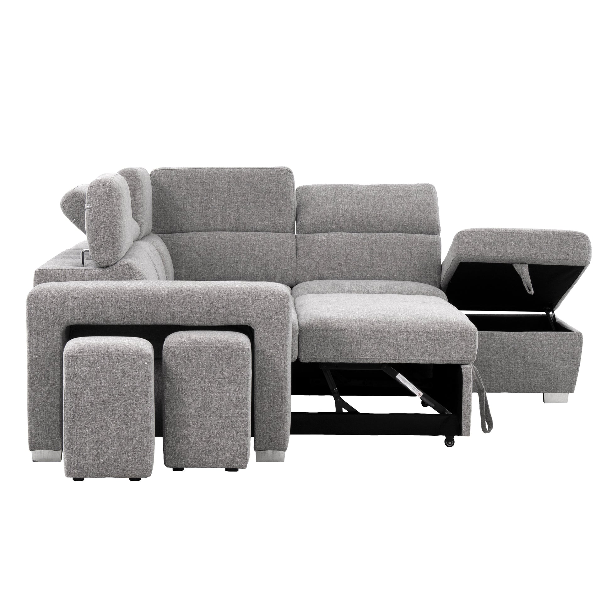Pamina 105 in. Right Facing Sleeper Sectional-Furniture > Sofas-DECOROLALA