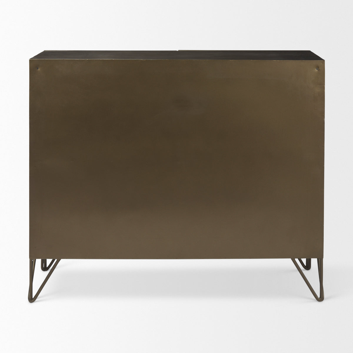 Pandora Accent Cabinet - Dark Brass Red Wood 2 Door-Accent Cabinets & Chests-DECOROLALA
