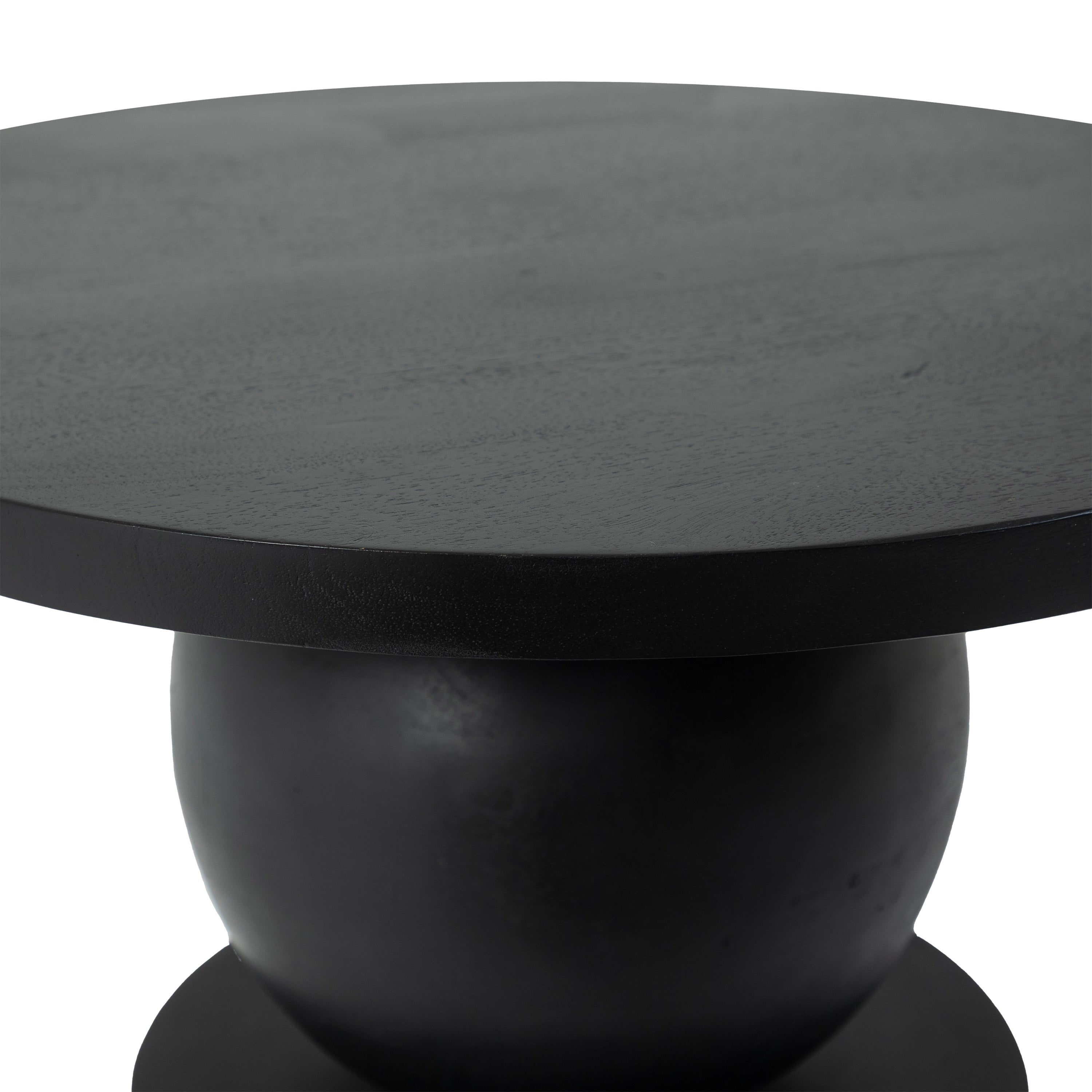 Paola 20.0" Height Side TableBlack-End Table-DECOROLALA