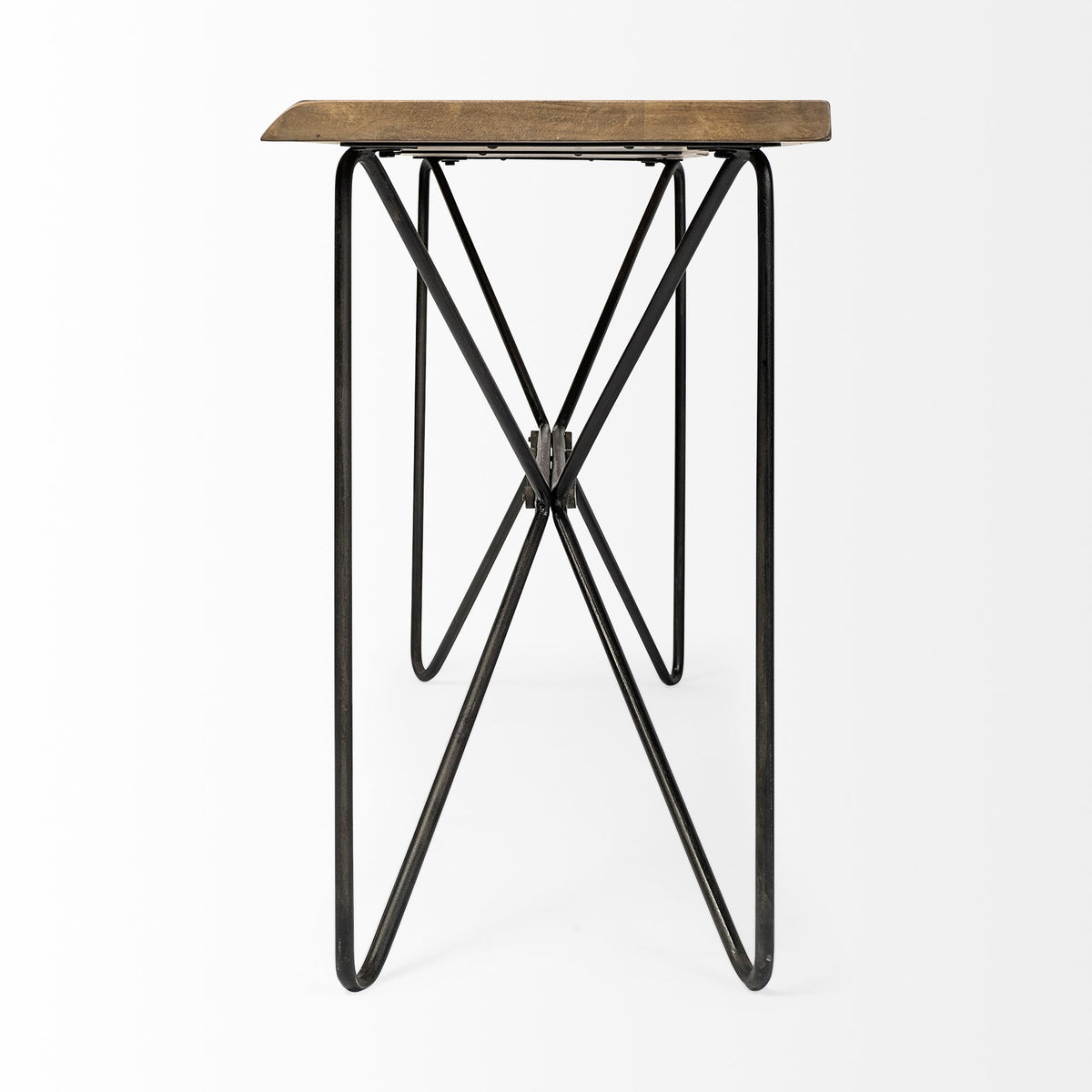 Papillion I 66L x 16W Solid Wood and Iron Console Table-Console Tables-DECOROLALA