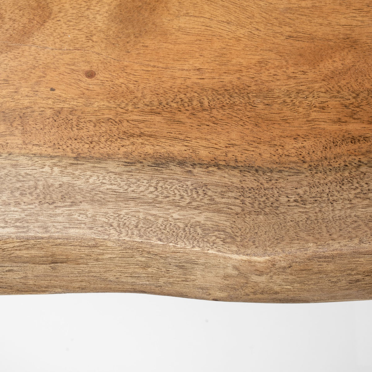 Papillion IV 60L x 26W Natural Solid Wood and Live Edge Iron Office Desk-Office-DECOROLALA