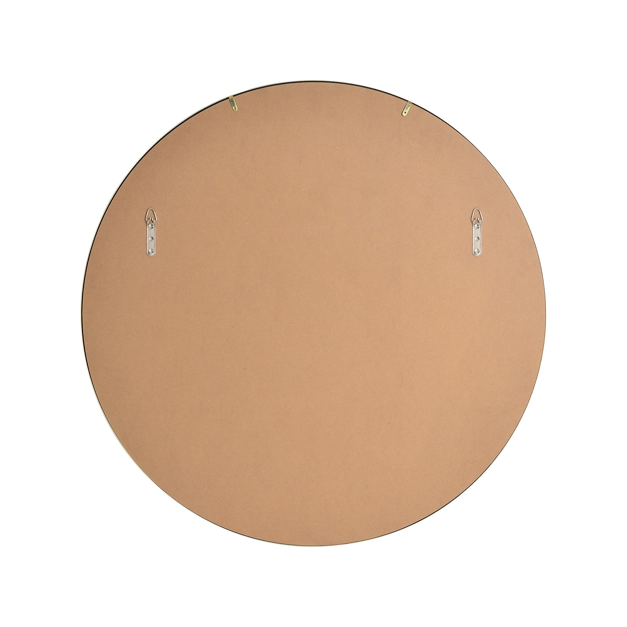 Parga 36" Tall Round Wall Mirror, Yellow-Mirror-DECOROLALA