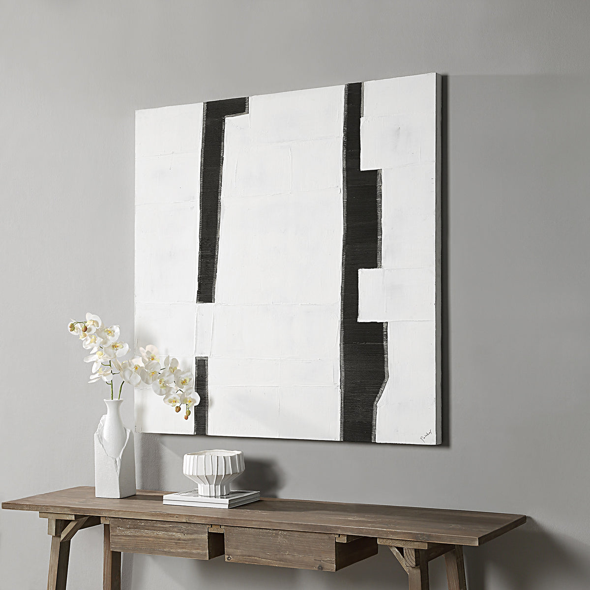 Paris 48" Wide Wall Art, Black-Wall Art Prints-DECOROLALA