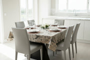 Parisian Themed Printed Cotton and Linen Tablecloth-Table Linens-DECOROLALA